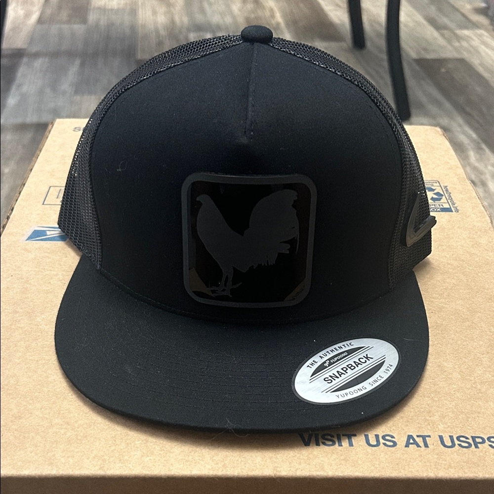Black Snapback Cap